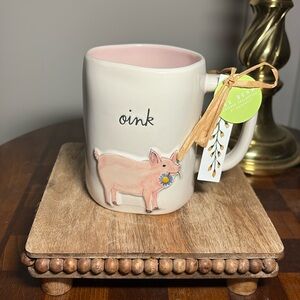 Rae Dunn pink pig mug